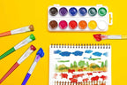 10Pcs Paint Brushes for Kids, Anezus Kids Paint Brushes Toddler Large Chubby - Image 6