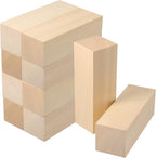 JOIKIT 10 Pack 6 x 2 x 2 Inches Basswood Carving Blocks, Unfinished Soft Wood by JOIKIT