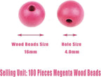 AD Beads Large Hole Wood Spacer Wooden Jewelry Making Bracelet Necklace - Image 2