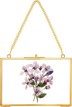 REDHUGO Hanging Pressed Flower Frame Handmade, Double Glass Picture Frame by REDHUGO