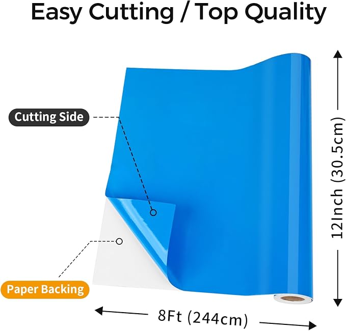 IModeur Glossy Blue Permanent Vinyl - Image 2