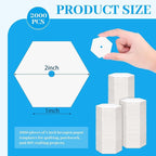 2000 PCS Paper Piecing 1", Hexagon Quilting Templates - Image 2