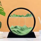 Aoderun Moving Sand Art Picture Round Glass 3D Deep Sea Sandscape in Motion - Image 3