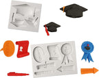 Sakolla Graduation Fondant Molds Silicone Doctoral Cap Diploma Chocolate Candy - Image 4