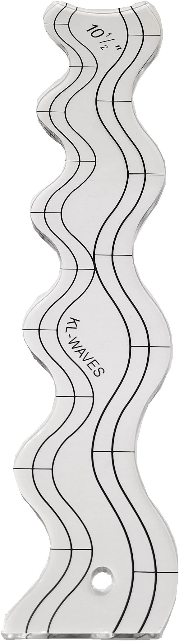 HONEYSEW Wave Edge Waves Ruler Clear Quilting Ruler Templates by HONEYSEW
