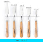 MEEDEN 5Pcs Palette Knife Set: Stainless Steel Painting Knives - Image 2