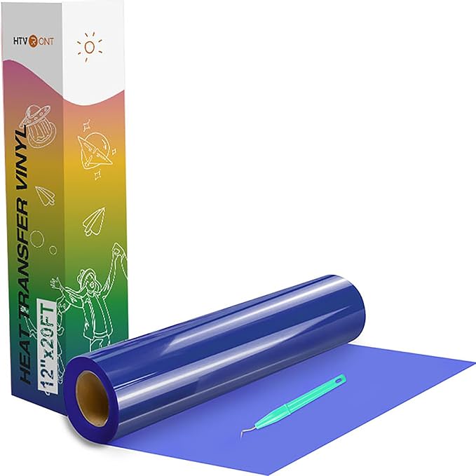 HTVRONT Heat Transfer Vinyl Blue HTV Rolls, HTV Vinyl by HTVRONT
