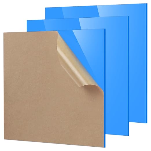 Adrattnay Sky Blue Acrylic Sheets 1/8" Thick, by WOODEXPERT