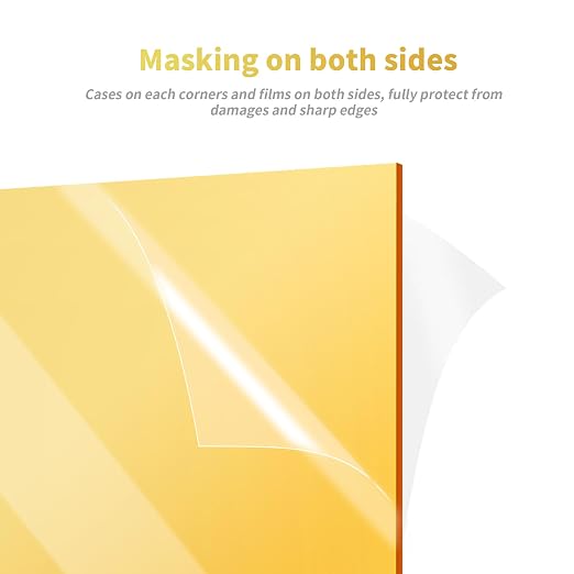 3 Pack Gold Mirrored Acrylic Sheets, 16 x 12 Inch | 1/8 In Thick, Glossy - Image 3