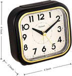 Tinload 4.3" Vintage Retro Analog Alarm Clock, Super Silent Non Ticking Clock - Image 4