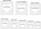 Heart Stencil, Hearts Template Stencil, Large Stencil - Image 2