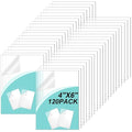Queekay 120 Pack 4" x 6" Clear Acrylic Sheet Panel Plastic Cast Transparent by Queekay