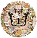 50 Pieces Retro Reading Transparent Stickers - Image 6