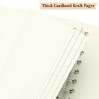 Scrapbook 10x10 Inch DIY Scrapbook Album Hardcover Kraft Paper 40 pages/20 - Image 7