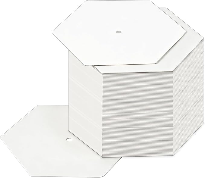 120 PCS Hexagon Piecing Paper Templates, Quilting Templates Accessories by Neworkg