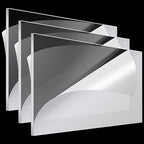 Roowest 3 Pcs 24 x 48 Inch, 1/4 Inch Thick Clear Acrylic Sheets Transparent by Roowest
