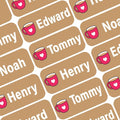 Personalized Name Labels for Kids – 60 Waterproof Peel-and-Stick Labels for by GILBIN
