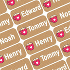 Personalized Name Labels for Kids – 60 Waterproof Peel-and-Stick Labels for by GILBIN