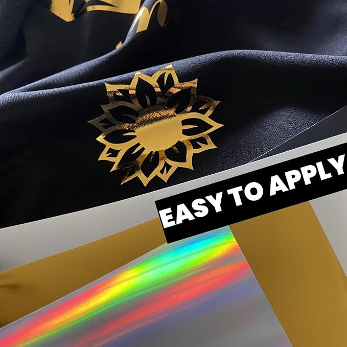 Gold Foil HTV Heat Transfer Vinyl - Image 3