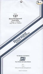 Strip Style Black Stamp Mounts Size 127 by Showgard