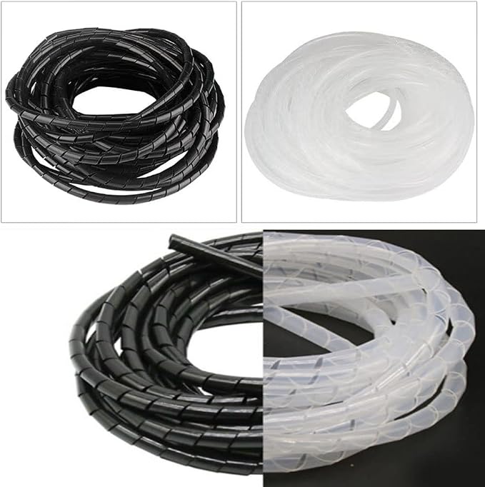 Spiral Cable Wrap - 33 Ft 5/16" Cable Management Sleeve Organizer - Image 4