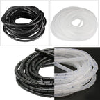 Spiral Cable Wrap -25 Ft 3/8" Cable Management Sleeve Organizer - Image 4