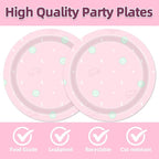 40Pcs Spa Party Decorations Sleepover Plates and Napkins Set - Image 3