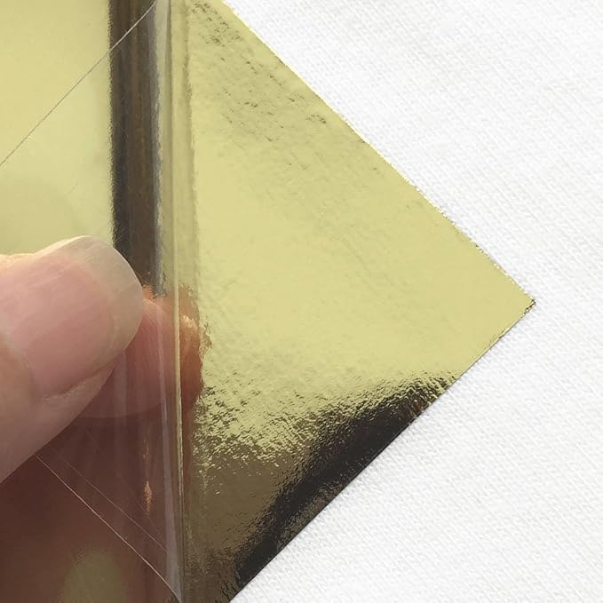Light Gold Metallic Foil HTV Heat Transfer Vinyl - Image 3