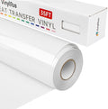 VinylRus Heat Transfer Vinyl-12” x 35FT White Iron on Vinyl Roll by VinylRus