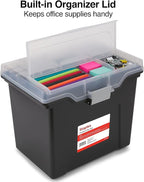 STAPLES File Folder Tote, Portable Filing Box - Image 3