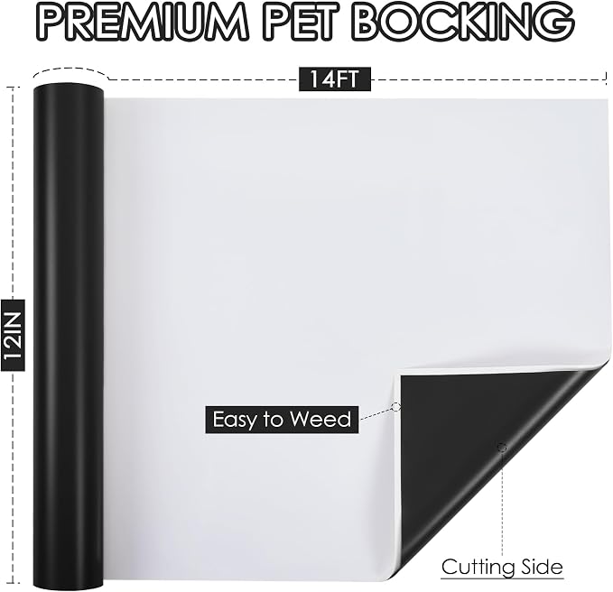 TORC Black Permanent Vinyl 12" x 14 FT Matte Black Adhesive Vinyl Roll - Image 2