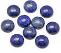FASHEWELRY 50Pcs Natural Lapis Lazuli Cabochons Flat Back Gemstone Cabochons by FASHEWELRY