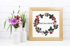 Louise Maelys Cross Stitch Kit Full Range DIY Floral Wreath - Image 7