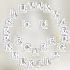 White Wooden Letters 8 Inch for Wall Decor, Large Unfinished Wood Letters for - Image 6