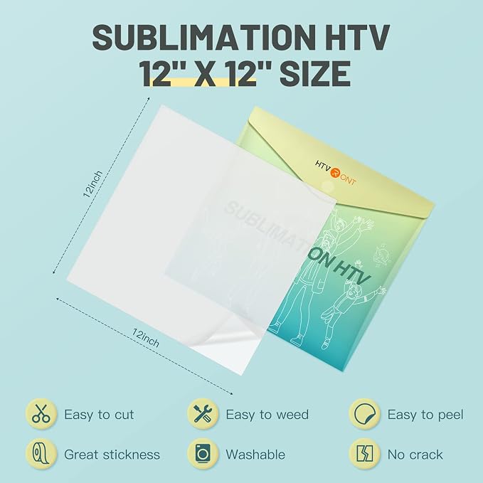 HTVRONT Sublimation HTV Sheets for Cotton Fabric - Image 3