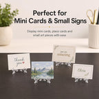 Artliving 3 Inch Acrylic Card Display Stands, Small Plastic Easels and - Image 6