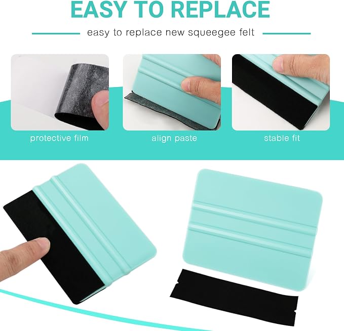 WRAPXPERT Squeegee for Vinyl- Felt Vinyl Squeegee 2 Pcs - Image 2
