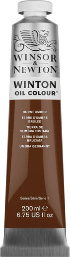 Winsor & Newton Winton Oil Color, 200ml Tube, Burnt Umber - Image 12