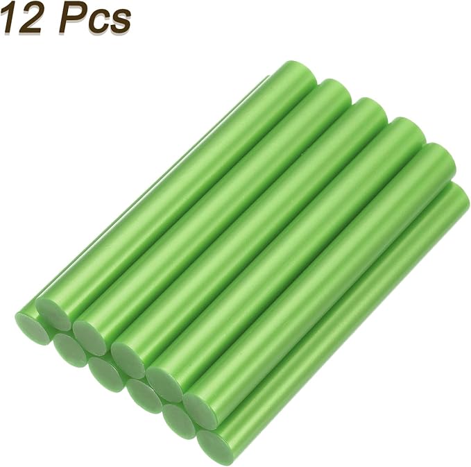 uxcell Mini Hot Glue Sticks for Glue Gun 11mm x 100mm Mint Green 12pcs - Image 3