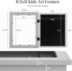 Kids Art Frames, 8.5x11 Front Opening Kids Artwork Frames Changeable, Holds 50 - Image 6