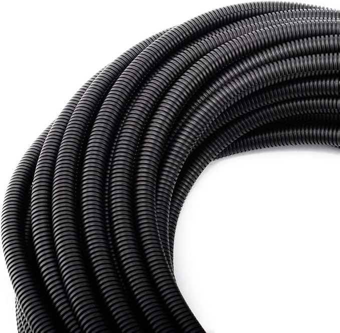 ZhiYo 50FT 3/8” Wire Loom Split Tubing Auto Wire Conduit Flexible Cover | High by ZhiYo