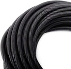 ZhiYo 50FT 3/8” Wire Loom Split Tubing Auto Wire Conduit Flexible Cover | High by ZhiYo