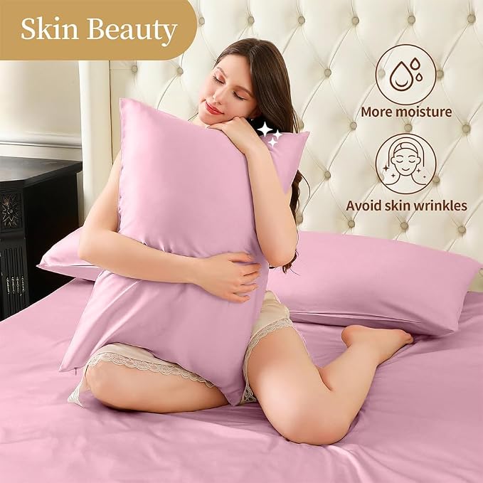 Mulberry Silk Pillowcase for Hair and Skin Standard Size 20"X 26" - Image 4