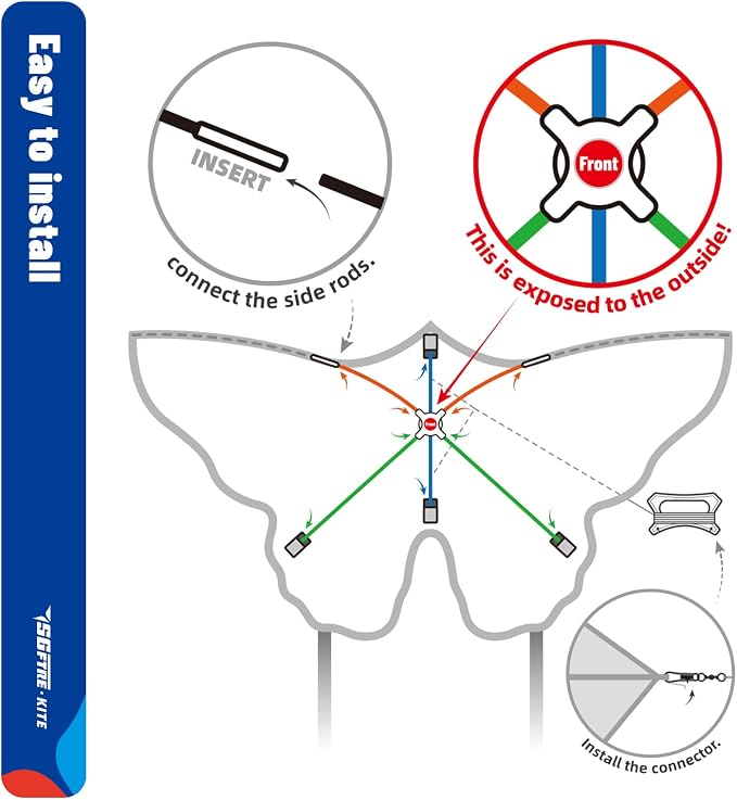 SGftre Butterfly Kites for Kids and Adults, Extremely Easy to Fly for Beginners - Image 6