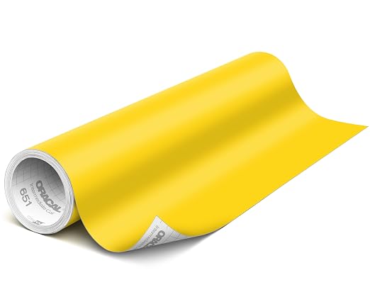ORACAL 651 Matte Light Yellow Vinyl Durable Roll Easy to Weed Permanent by Orafol