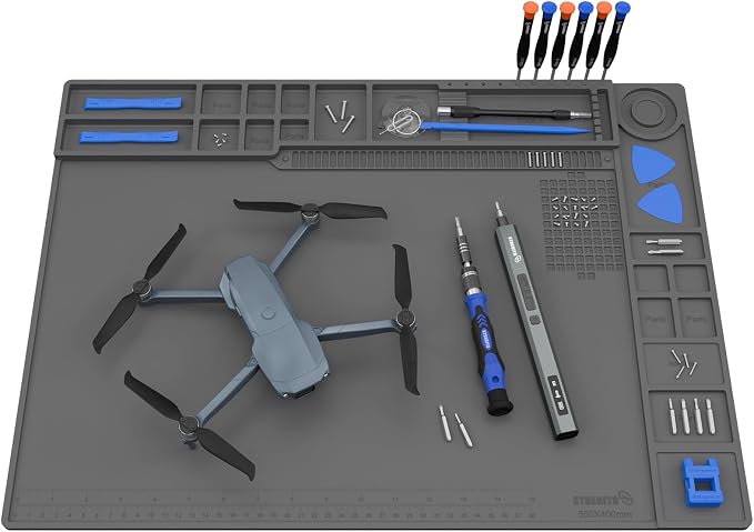 STREBITO Soldering Mat Large, Solder Mat Heat Resistant 932°F, Magnetic Mat by STREBITO
