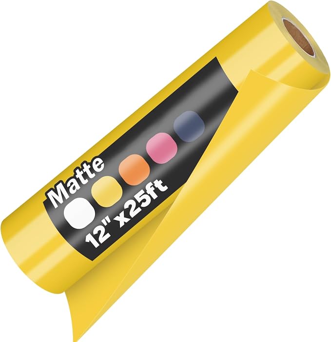 guangyintong Heat Transfer Vinyl Yellow HTV Rolls, Matte Surface HTV Vinyl by guangyintong