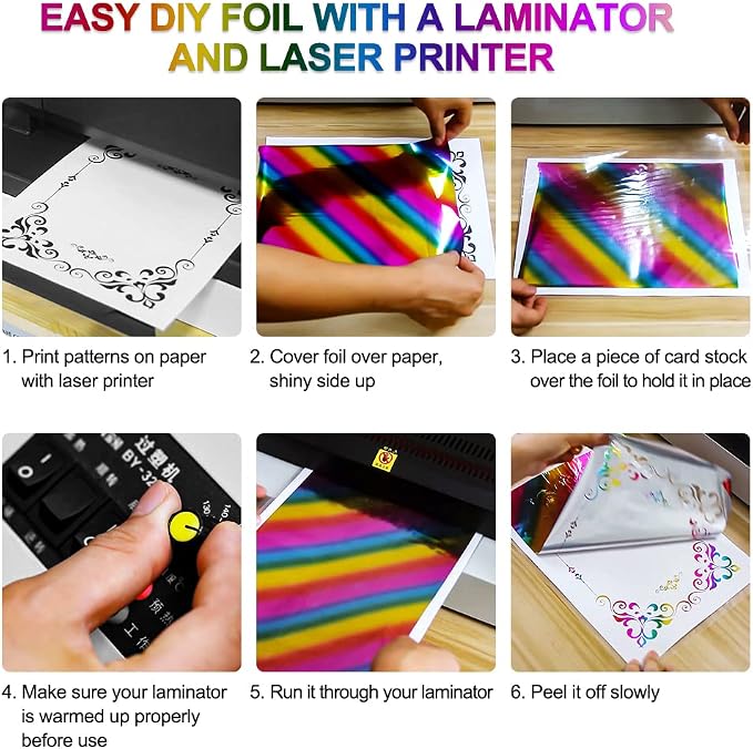 50 Sheets Toner Reactive Foil Sheet - Image 2