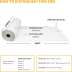 VinylRus Heat Transfer Vinyl-12 x 100ft White Iron on Vinyl Roll - Image 4