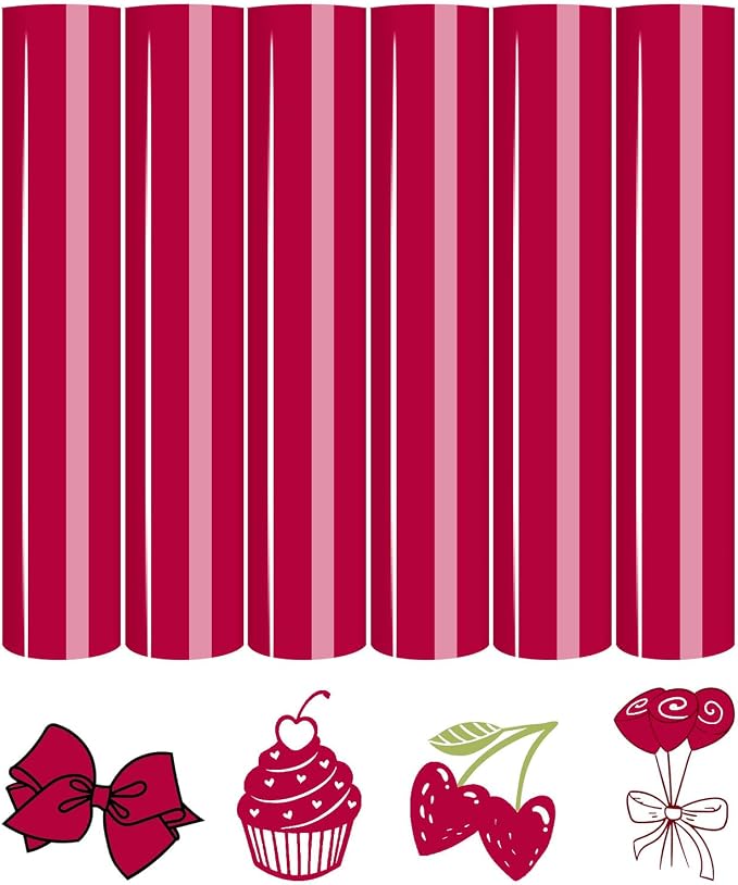 Tintnut Love Potion Red Heat Transfer Vinyl, easy cut & weed, stretch washable by Tintnut
